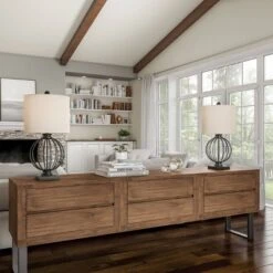 2pc Wrought Iron Open Cage Orb Table Lamps (Includes LED Light Bulb) Black - Trademark Global -Safavieh Shop GUEST b5cc9960 1641 4203 9208 a38ec394d1e6