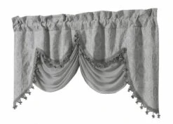 Kate Aurora Georgina Ultra Luxurious Raised Jacquard And Fringed Trimmed Austrian Window Valance -Safavieh Shop GUEST b6269e02 57dd 4564 b8e6 3f770f411c64