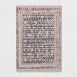 Alexandra Floral Printed Border Persian Rug Blush - Opalhouse™ -Safavieh Shop GUEST b64cccec 5c26 44cb bb19 1be2036f9757