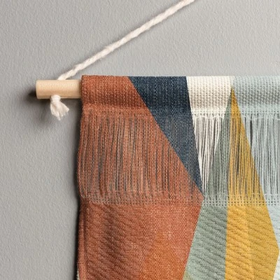 Little Arrow Design Co Modern Triangle Mosaic Multi Landscape Fiber Wall Hanging - Society6 4 Little Arrow Design Co Modern Triangle Mosaic Multi Landscape Fiber Wall Hanging - Society6 - Image 2