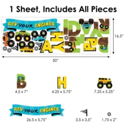 Big Dot Of Happiness Smash And Crash - Monster Truck - Peel And Stick Boy Birthday Party Decoration - Wall Decals Backdrop 13 Big Dot Of Happiness Smash And Crash - Monster Truck - Peel And Stick Boy Birthday Party Decoration - Wall Decals Backdrop -Safavieh Shop GUEST b7c30d8f d31b 4853 80ec 9985406c7a57