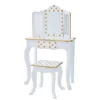 Fashion Polka Dot Gisele Play Vanity Set With Led Mirror White/Gold - Teamson Kids -Safavieh Shop GUEST b915d45f a4b3 4b08 94fc e2d759ab9ce6