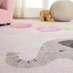 Nursery Elephant Colorful Kids Playroom Indoor Area Rug By Blue Nile Mills -Safavieh Shop GUEST b930de76 4449 4875 bacf c1a5f81f150c
