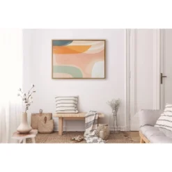 28" X 38" Sylvie Sunrise Over Marrakesh Framed Canvas By Kate Aurelia Holloway Natural - Kate & Laurel All Things Decor -Safavieh Shop GUEST b9530e37 dee5 4796 827b 3e39e3fce88b