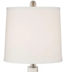 360 Lighting Ledger Modern Accent Table Lamps 21 3/4" High Set Of 2 Mercury Glass With USB Charging Port Table Top Dimmers Off-White Shade For Desk -Safavieh Shop GUEST baa63c87 0390 4cbf 89f3 02d84b8dae0d