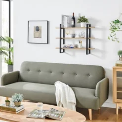 35.5" X 31.5" Rio 3 Tier Floating Bracket Wall Shelf Chestnut - Danya B. 15 35.5" X 31.5" Rio 3 Tier Floating Bracket Wall Shelf Chestnut - Danya B. -Safavieh Shop GUEST bd260ab6 f028 48d8 aab0 87b600117111