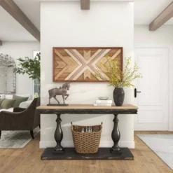 Wood Geometric Handmade Southwestern Wall Decor Brown - Olivia & May -Safavieh Shop GUEST bea3fd13 5fd7 45a5 ab84 2d2d351a15fc