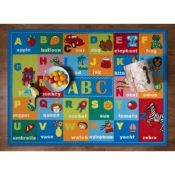 World Rug Gallery Kids Educational Learning Alphabet Symbols Non Slip Area Rug -Safavieh Shop GUEST beb2721f 67d4 44d8 b876 f1538753c5af