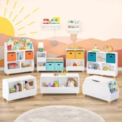 Kids' Catch-All Storage Bench White - RiverRidge Home -Safavieh Shop GUEST beb34830 1b1f 4f50 9585 c98390a1b91d