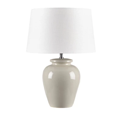 Anzio Ceramic (Includes LED Light Bulb) Table Lamp Cream - Ink+Ivy 4 Anzio Ceramic (Includes LED Light Bulb) Table Lamp Cream - Ink+Ivy - Image 2