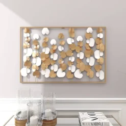 Modern Ornamental Wall Decor Gold - Olivia & May -Safavieh Shop GUEST bfbd5135 ec08 4353 b33c 7f56f6244f0b