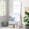 Nabila 71 In. X 31 In. Extra Large Arched Mirror, Modern Full Length Mirror With Wood Frame - The Pop Home -Safavieh Shop GUEST c1a5face 1924 445e a72b 6dcb1d0d4754