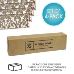 Sussexhome Floral Collection Anti-Slip Carpet Stair Treads, 9" X 28" -Safavieh Shop GUEST c2faca38 c4e0 40da a5e2 c6e5363c1b31