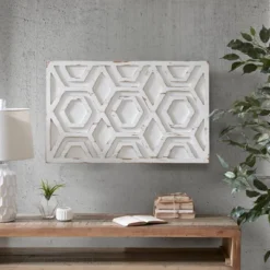 Ralston Wooden Wall Art With Pattern White 12 Ralston Wooden Wall Art With Pattern White -Safavieh Shop GUEST c3a5d927 2a90 4600 8203 a1822acd7ca2