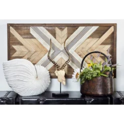 Wood Geometric Handmade Southwestern Wall Decor Brown - Olivia & May -Safavieh Shop GUEST c47c2d6a 2c3c 4a6c bdf6 5cd0758e0d14