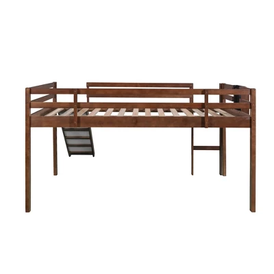 Full Size Wooden Loft Bed With Slide, Stair And Chalkboard - ModernLuxe 9 Full Size Wooden Loft Bed With Slide, Stair And Chalkboard - ModernLuxe - Image 7