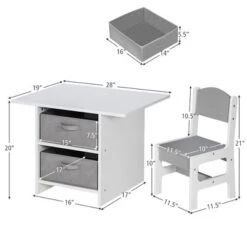 Babyjoy Kids Art Play Wood Table And 2 Chairs Set W/ Storage Baskets Puzzle -Safavieh Shop GUEST c5b85dba 53ba 44ab 9135 f214f025b6f7