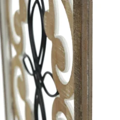 Traditional Screen Wood And Metal Wall Sculpture Brown - StyleCraft -Safavieh Shop GUEST c5db6ad8 088c 4ceb 9ae6 89cfa7176926