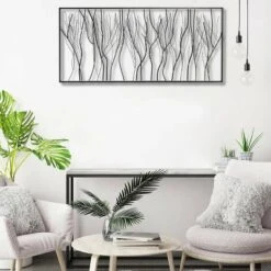 LuxenHome Black Abstract Trees Rectangular Metal Wall Decor -Safavieh Shop GUEST c62e6fa7 97d9 4767 b7e7 489b26762bb4