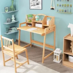 Costway Bamboo Kids Study Desk And Chair Set Height Adjustable Home School W/ Bookshelf 14 Costway Bamboo Kids Study Desk And Chair Set Height Adjustable Home School W/ Bookshelf -Safavieh Shop GUEST c6da1f18 9aaf 4d5c ba3a eee9f2393b06