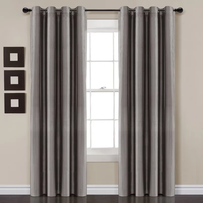 Home Boutique Insulated Grommet 100% Blackout Faux Silk Window Curtain Panel Dark Gray Single 52X84 3 Home Boutique Insulated Grommet 100% Blackout Faux Silk Window Curtain Panel Dark Gray Single 52X84