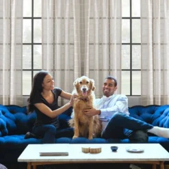 Set Of 2 Twill Striped Anti Dust Sheer Cafe Curtain - Clean Window -Safavieh Shop GUEST c7691b65 a6a0 46ab 857d 7e0da468d73c