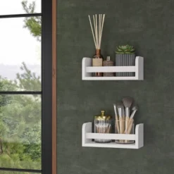 2pk Kids' 10" Floating Wall Mount Bookshelf Set White - RiverRidge Home -Safavieh Shop GUEST ca0c00c6 c615 497b a352 7e136e7c6dc7