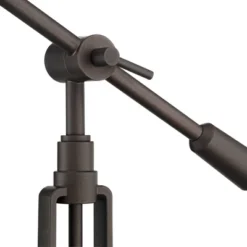 Franklin Iron Works Turnbuckle Rustic Farmhouse Desk Lamp 25" High Oil Rubbed Bronze With USB Charging Port LED Adjustable Metal Shade For Bedroom -Safavieh Shop GUEST ca1e7ae7 1b2f 4398 9051 75003c0ee4df