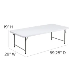 Flash Furniture 4.93-Foot Kid's Granite White Plastic Folding Table 12 Flash Furniture 4.93-Foot Kid's Granite White Plastic Folding Table -Safavieh Shop GUEST ca401930 3ca2 43e4 a6f4 88afb68478bb