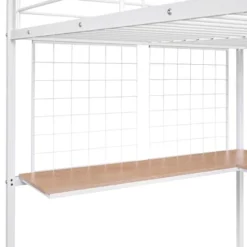 Full Size Metal Loft Bed With Desk And Grid - ModernLuxe -Safavieh Shop GUEST cabc9e40 7e1f 4812 b517 d91721254611