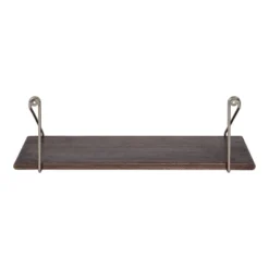24" X 8" Palone Wood And Metal Decorative Wall Shelf Gray - Kate & Laurel All Things Decor -Safavieh Shop GUEST cc3dc5cf 1c05 4dfb a763 c8963f2afba3