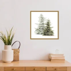 16" X 16" Vintage Wooded Holiday Trees In Snow By Katie Pertiet Framed Canvas Wall Art - Amanti Art 11 16" X 16" Vintage Wooded Holiday Trees In Snow By Katie Pertiet Framed Canvas Wall Art - Amanti Art -Safavieh Shop GUEST cd28e99f 8a73 4095 9145 d216ccc39610