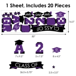 Big Dot Of Happiness Purple Class Of 2023 Graduation Party Wall Decals Set Of 20 -Safavieh Shop GUEST ce631e1b b572 43c1 8767 0b06b1ee2364