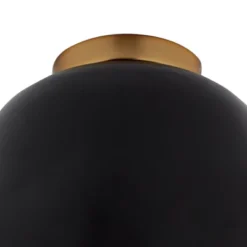 Possini Euro Design Merrick Modern Industrial Ceiling Light Flush Mount Fixture 9" Wide Black Gold For Bedroom Kitchen Living Room Hallway Bathroom -Safavieh Shop GUEST cfbdc8e0 c70b 4441 bbab 5a5ae14b1a43