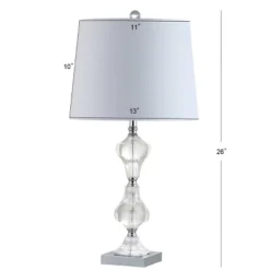 26" Crystal Chloe Table Lamp (Includes LED Light Bulb) Clear - JONATHAN Y -Safavieh Shop GUEST cfc07496 d898 44c5 a432 ba3ef4cfb6c9