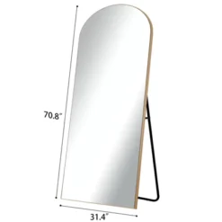 Nabila 71 In. X 31 In. Extra Large Arched Mirror, Modern Full Length Mirror With Wood Frame - The Pop Home -Safavieh Shop GUEST d07af89e e64d 4915 a3af 70b6ebc6ebf0