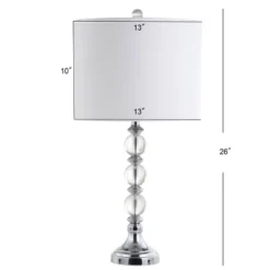 26" (Set Of 2) Paul Crystal/Metal Table Lamp (Includes LED Light Bulb) Chrome- JONATHAN Y -Safavieh Shop GUEST d0b1b954 9069 4a7c ba4a d5c34ac959e8