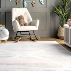 NuLOOM Alise Kids Striped Nursery Or Playroom Area Rug -Safavieh Shop GUEST d0c5a254 b471 440f b604 c5ca10bc21a3