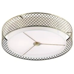 18.25" Leyla Glam Brushed Semi-Flush Mount Ceiling Fixture Sconce Gold - River Of Goods -Safavieh Shop GUEST d0e485df 4122 44f6 a773 11b242a7d095