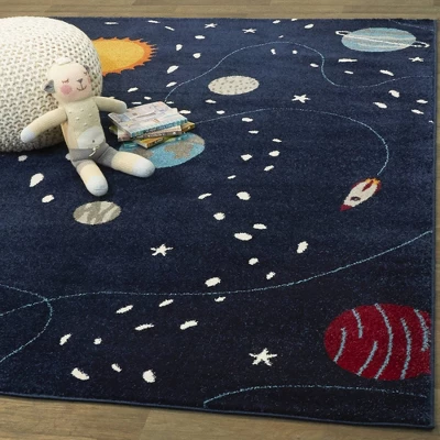 Space Explorer Kids' Rug Blue - Balta Rugs 4 Space Explorer Kids' Rug Blue - Balta Rugs - Image 2