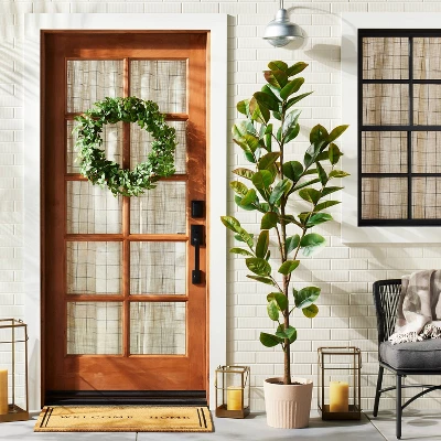 24" Faux Gypsophila Wreath - Hearth & Hand™ With Magnolia 3 24" Faux Gypsophila Wreath - Hearth & Hand™ With Magnolia