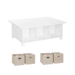 5pc Kids' Activity Table Set With 4 Bins - RiverRidge Home -Safavieh Shop GUEST d59e9770 2f6c 445d aab9 2d13fd00d56d