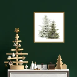 16" X 16" Vintage Wooded Holiday Trees In Snow By Katie Pertiet Framed Canvas Wall Art - Amanti Art 9 16" X 16" Vintage Wooded Holiday Trees In Snow By Katie Pertiet Framed Canvas Wall Art - Amanti Art -Safavieh Shop GUEST d616bd95 3a71 44c3 ae1a 381b62662c71