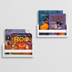 2pk Kids' 10" Floating Wall Mount Bookshelf Set White - RiverRidge Home -Safavieh Shop GUEST d62d43a0 7f58 465f b8d5 e8baf84e8b4a
