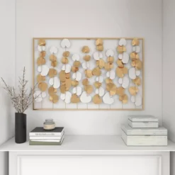Modern Ornamental Wall Decor Gold - Olivia & May -Safavieh Shop GUEST d63c723e b80b 48f3 bc6a 570d11cf9132