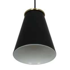 10.38" Metal Pendant Ceiling Light Black - Cresswell Lighting -Safavieh Shop GUEST d673bb70 8da6 408a 993b 933c730caf7a