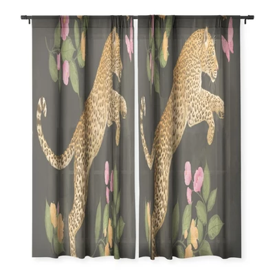 Laura Graves Reach For It Single Panel Sheer Window Curtain - Society6 4 Laura Graves Reach For It Single Panel Sheer Window Curtain - Society6 - Image 2