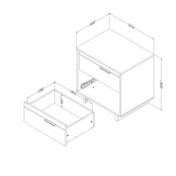 Fynn 2-Drawer Nightstand - South Shore -Safavieh Shop GUEST d708e8bd c00e 468d b3a0 26985a85732e