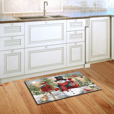 Briarwood Lane Snowman And Friends Winter Doormat Birds Lantern C 5 Briarwood Lane Snowman And Friends Winter Doormat Birds Lantern C - Image 3