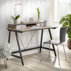 Tucker Desk Black/Driftwood - Buylateral -Safavieh Shop GUEST da437d02 6454 49c4 859b afe931772725